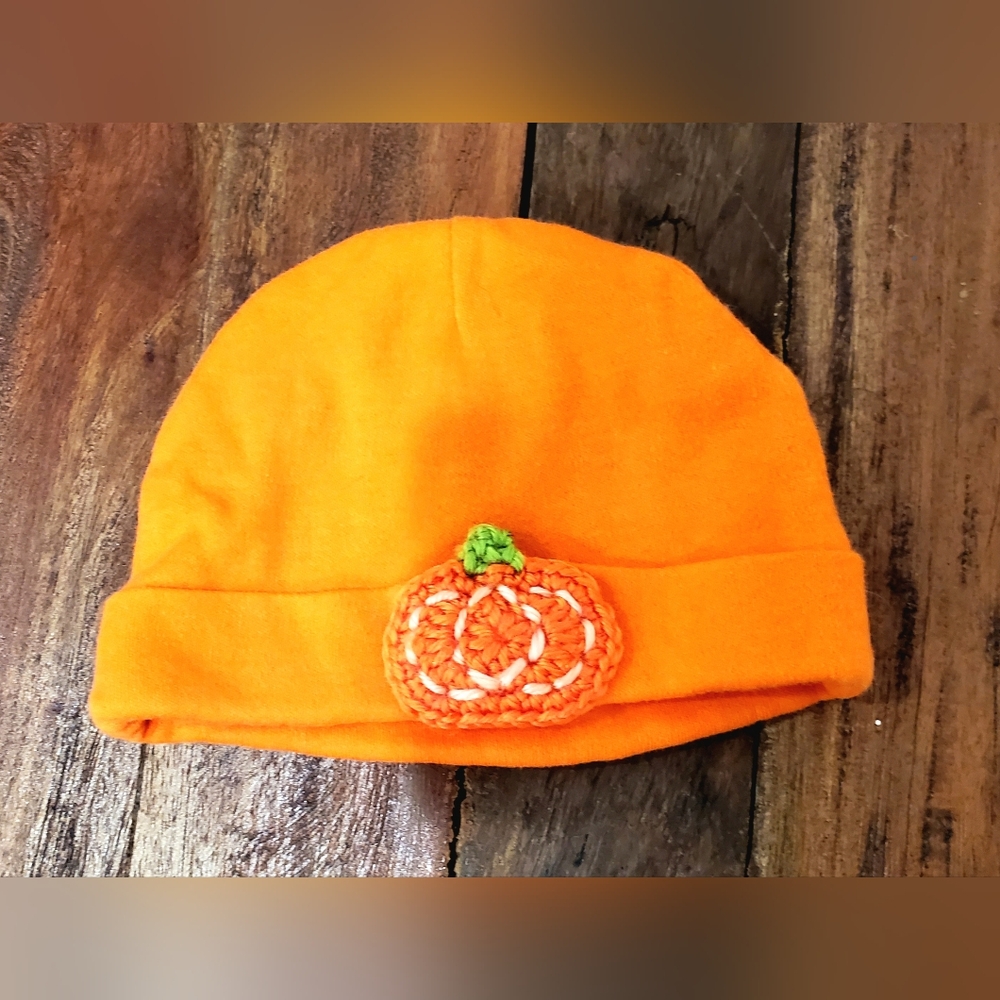 Orange Baby Pumpkin Hat